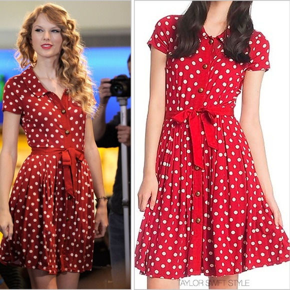 taylor swift polka dot dress